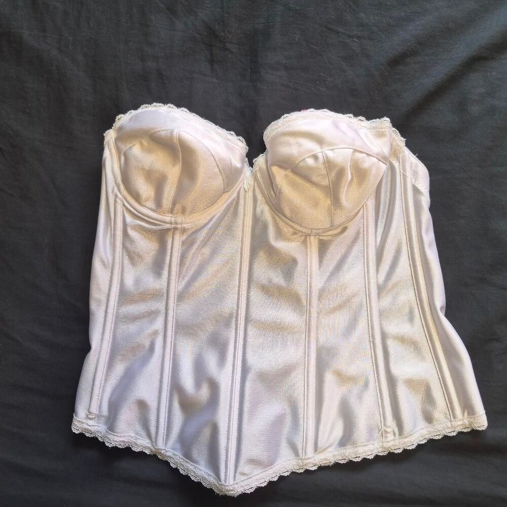 Maidenform Women's White Corset Bra Size 34B